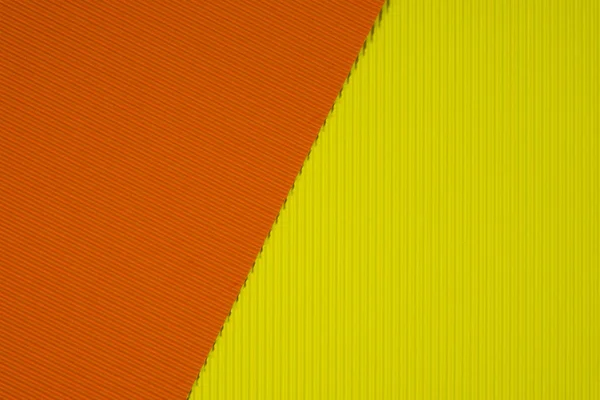 Желтая Оранжевая Гофрированная Бумага Текстура Используется Качестве Фона Яркий Цвет — стоковое фото