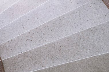 Merdiven Terrazzo cilalı taş geçit ve kat, desen ve renk yüzey mermer ve granit taş, dekorasyon arka plan dokusu, iç tasarım için malzeme. seçici odak sığ Dof.