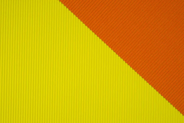 Gele Oranje Gegolfd Papier Textuur Gebruik Voor Achtergrond Levendige Kleuren — Stockfoto