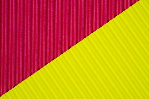 Červené Žluté Vlnitého Papíru Textura Použít Pro Pozadí Živé Barvy — Stock fotografie