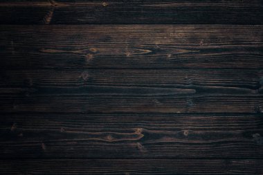 Koyu kahverengi ahşap doku için arka plan, ahşap yüzey için doğal çizgili desenli metin ekleyebilir veya tasarım dekorasyon sanat çalışmaları
