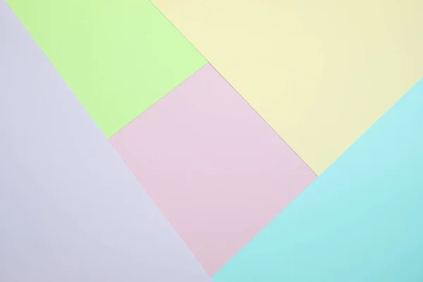 Papier Couleur Pastel Mode Vue Dessus Plate Texture Fond Géométrique — Photo
