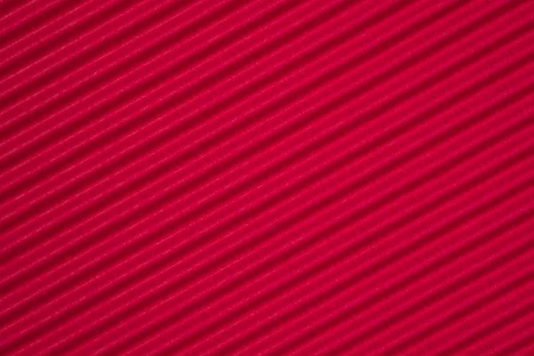 红色波纹纸纹理 用于背景 具有复制空间的生动色彩 用于添加文本或对象 — 图库照片