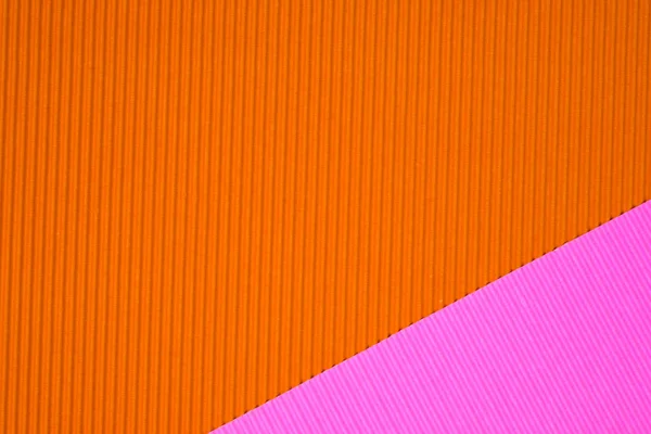 Rózsaszín Narancssárga Hullámkarton Papír Textúra Használja Háttérben Élénk Színű Másol — Stock Fotó