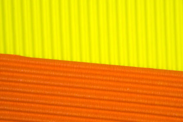 Tekstura Papieru Falistego Żółty Pomarańczowy Użycie Tła Żywy Kolor Kopia — Zdjęcie stockowe