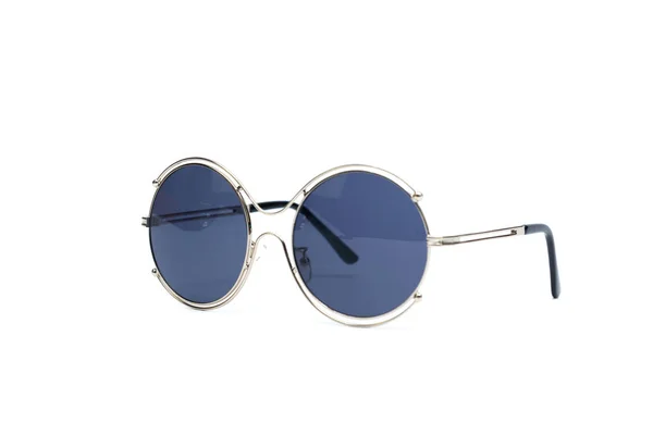 Kreis Sonnenbrille Mode Stil Isoliert Auf Weißem Hintergrund — Stockfoto