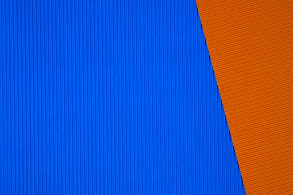 Textura de papel ondulado azul y naranja, utilizar para el fondo. vi) — Foto de Stock