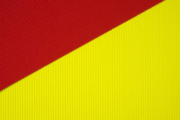 Red and yellow corrugated paper texture, use for background. viv — Stock Photo, Image