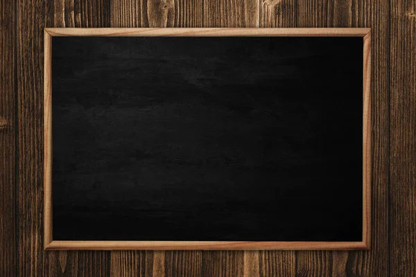 Soyut yazı tahtası veya kara tahta ahşap adam karede ile