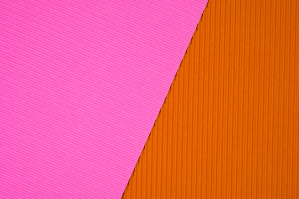 Pink and orange corrugated paper texture, use for background. vi