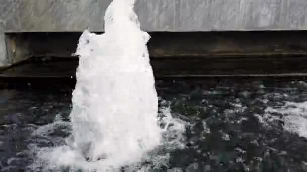 Wasserfontänen Schießen Auf Und Fallen Spritzend Uhd Ultra — Stockvideo