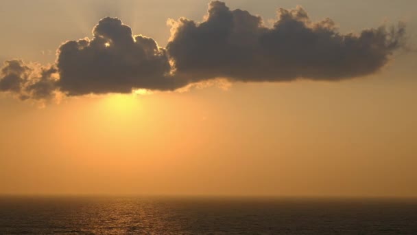 Живописный Оранжевый Фон Закатного Неба Живописный Оранжевый Восход Солнца Расслабляющий — стоковое видео