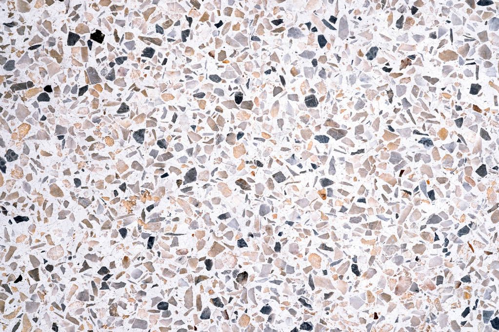 Terrazzo polished stone floor and wall pattern and colour surfac