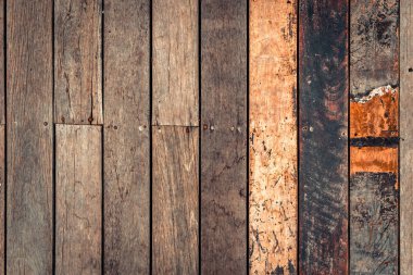 Koyu kahverengi ahşap doku doğal çizgili desen arka plan ile 