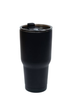 Siyah renkli paslanmaz çelik bardak veya soğuk ve sıcak depolama fincan