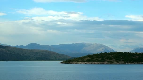 Adanın Yelken Corfu Boyunca Yelken — Stok video