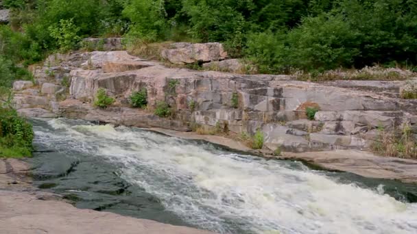 Rzeki Rock Górskiej Rzeki Góry Rzeki Rapids — Wideo stockowe