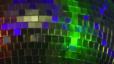 disko aynalı küreyi, renkli aynalı küreyi, döner ayna disko topu, funky siyah aynalı küreyi aynalı küreyi closeup ışık, kulüpleri ve partiler, desenlerle iplik