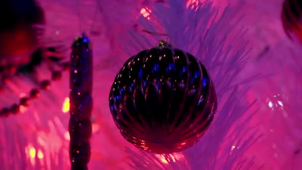 Decoraciones Navidad Juguete Bola Navidad Juguete Navidad — Vídeos de Stock
