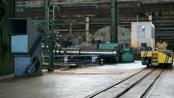 Erőművek Német Gyártójára Gyár Forgatás Gyártó Steam Turbinák Turbina Turbina — Stock videók