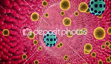 Contraction of blood vessels, a blood clot in the vessels, fat cell in the blood, inside the blood vessel, High quality 3d render of blood cells, cholesterol in a blood, liver cells