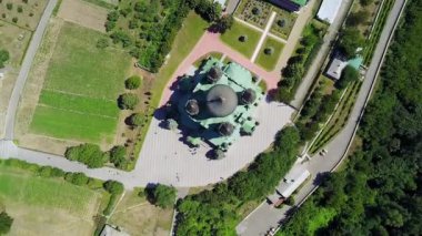 Feofania Panteleimon manastırının havadan görünümü, Kiev Panteleimon manastır, Kiev St Panteleimon Katedrali Havadan görünümü