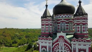 Feofania Panteleimon manastırının havadan görünümü, Kiev Panteleimon manastır, Kiev St Panteleimon Katedrali Havadan görünümü