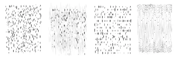 Gotas Vectoriales Puntos Tinta Negra Líneas Verticales Gotas Salpicaduras Conjunto — Archivo Imágenes Vectoriales