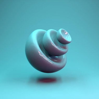 renkli aydınlatmalı 3D soyut parlak şekli. Reklam banner tarzı metin için yer ile. Tasarım Projesi, posterler, sosyal yayınları için grafik kaynaklar. Modern bir parlak minimalist görünüm