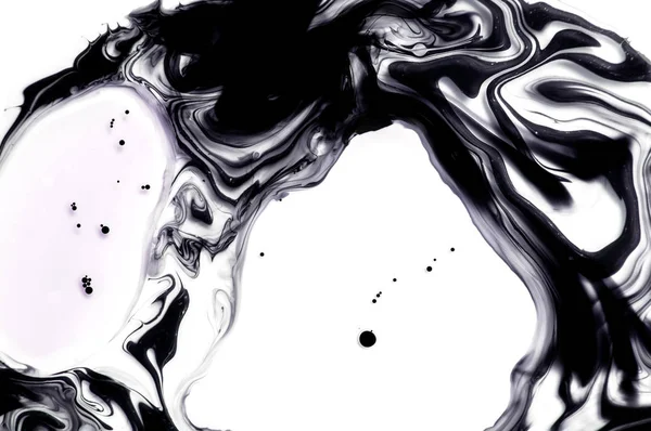 Βρώμικο Μελάνι Φόντο Μαύρο Λευκό Υφή Αφηρημένη Τέχνη Ελαστικοποιημένων Πινέλο — Φωτογραφία Αρχείου