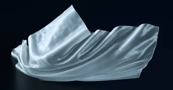Yumuşak esnek plastik şeffaf malzemenin 3D render. Buzlu Mat Cam etkisi. Metin alanı ile yatay afiş şablonu. Geri dönüşüm malzemeleri, temiz çevre kavramı illüstrasyon. — Stok fotoğraf