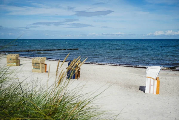 Dune Gräs Och Sand Stranden Heiligenhafen Vid Östersjön — Stockfoto