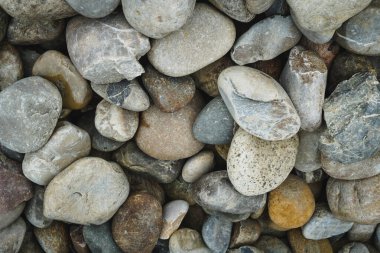 Bahçe dekorasyonu ve arkaplan dokusu için dekoratif renkli taşlar
