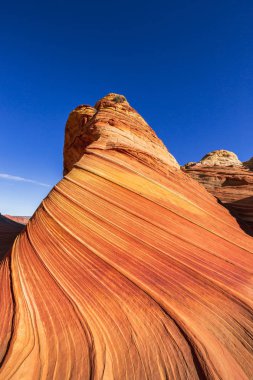 Dalga, Arizona, Kanyon Kaya oluşumu. Vermillion Cliffs, Paria Canyon State Park, ABD.