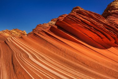 Dalga, Arizona, Kanyon Kaya oluşumu. Vermillion Cliffs, Paria Canyon State Park, ABD.
