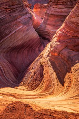 The Wave, Arizona, Canyon Rock Formation. Vermillion Cliffs, Paria Canyon State Park in the United States. clipart
