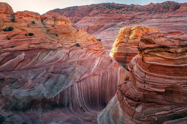 Wave Arizona Canyon Rock Formation Vermillion Cliffs Paria Canyon State —  Fotos de Stock