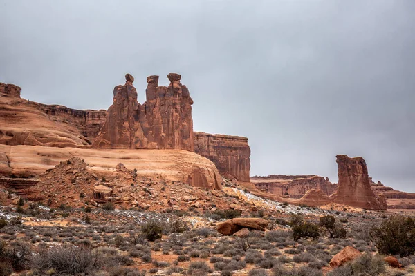 美国亚利桑那州纪念碑谷令人惊叹的岩层 — 图库照片