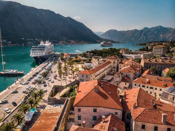 Kotor Montenegro Bahía Kotor Uno Los Lugares Más Bellos Mar — Foto de Stock