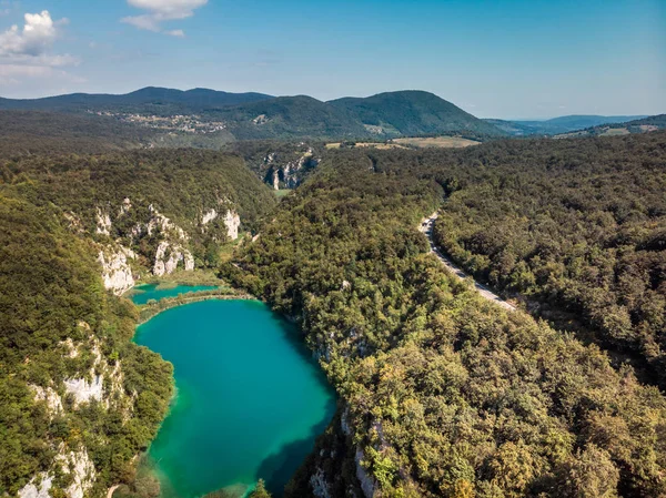 Several Waterfalls One Most Astonishing Plitvice Lakes Croatia Truly Virgin — Stock Photo, Image