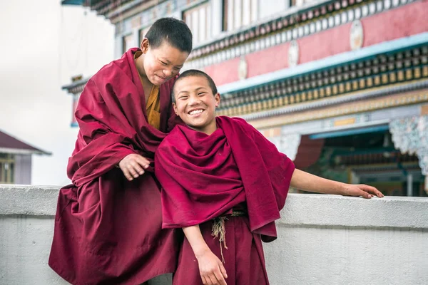 Ghoom India Maart 2017 Glimlachen Boeddhistische Monnik Dali Klooster Ghoom — Stockfoto