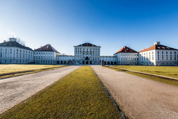 Schloss Und Park Nymphenburg Hiver Munich Allemagne — Photo