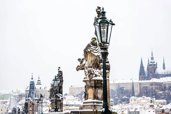 Praga mattina d'inverno — Foto Stock