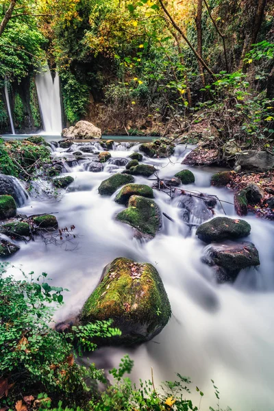 Vattenfall Banias landskap — Stockfoto