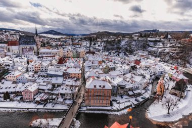 Cesky Krumlov kış günü