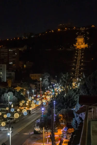 Haifa Weihnachtsdekoration — Stockfoto