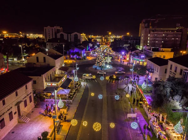 Decoraciones de Navidad Haifa —  Fotos de Stock