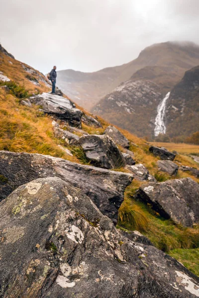 Turista in Scozia — Foto Stock