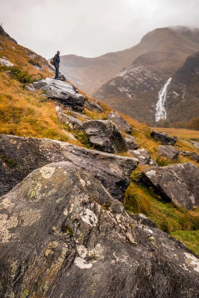 Turista in Scozia — Foto Stock