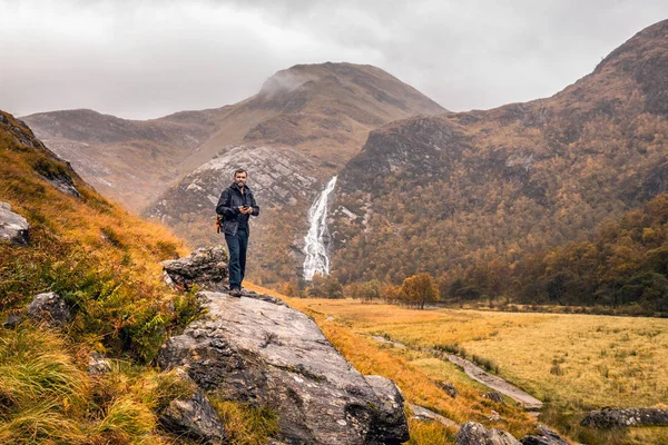 Toerist in Schotland — Stockfoto